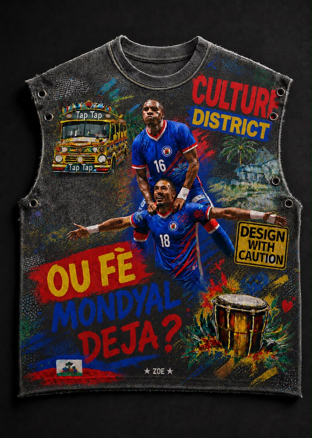 Black Kultur District Oversized Shirt
